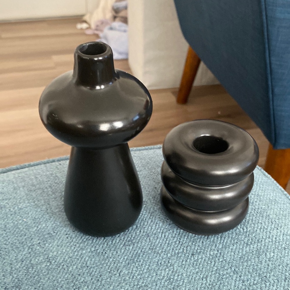Candle Holder and Small Vase